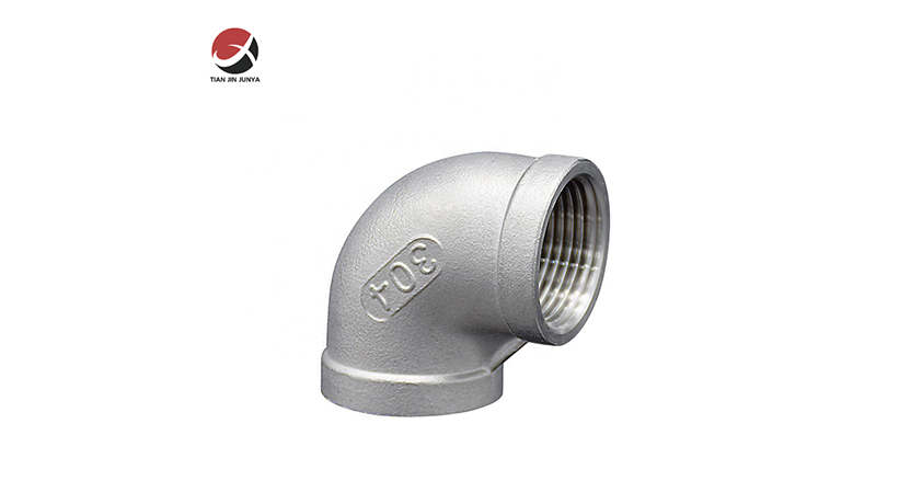 不鏽鋼鑄(zhu)造90°内螺紋等(deng)徑彎頭