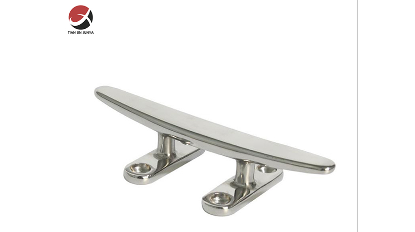 不鏽鋼輕(qīng)型扁羊角(jiao)索栓-小快(kuài)艇遊艇輪(lun)船鑄造件(jian)