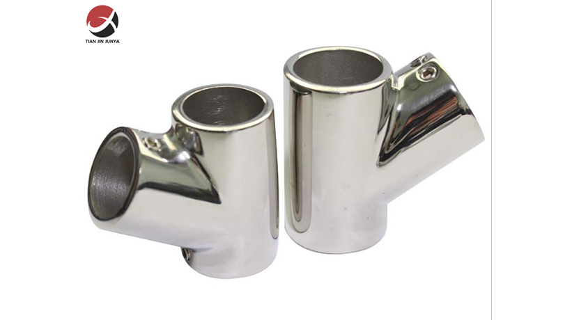 不(bú)鏽鋼60度(dù)三通船(chuán)用五金(jīn)配件